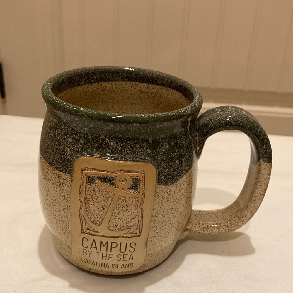 Sunset Hill Stonewear Mug Cup USA Campus by the Sea Catalina Island Large 18 oz